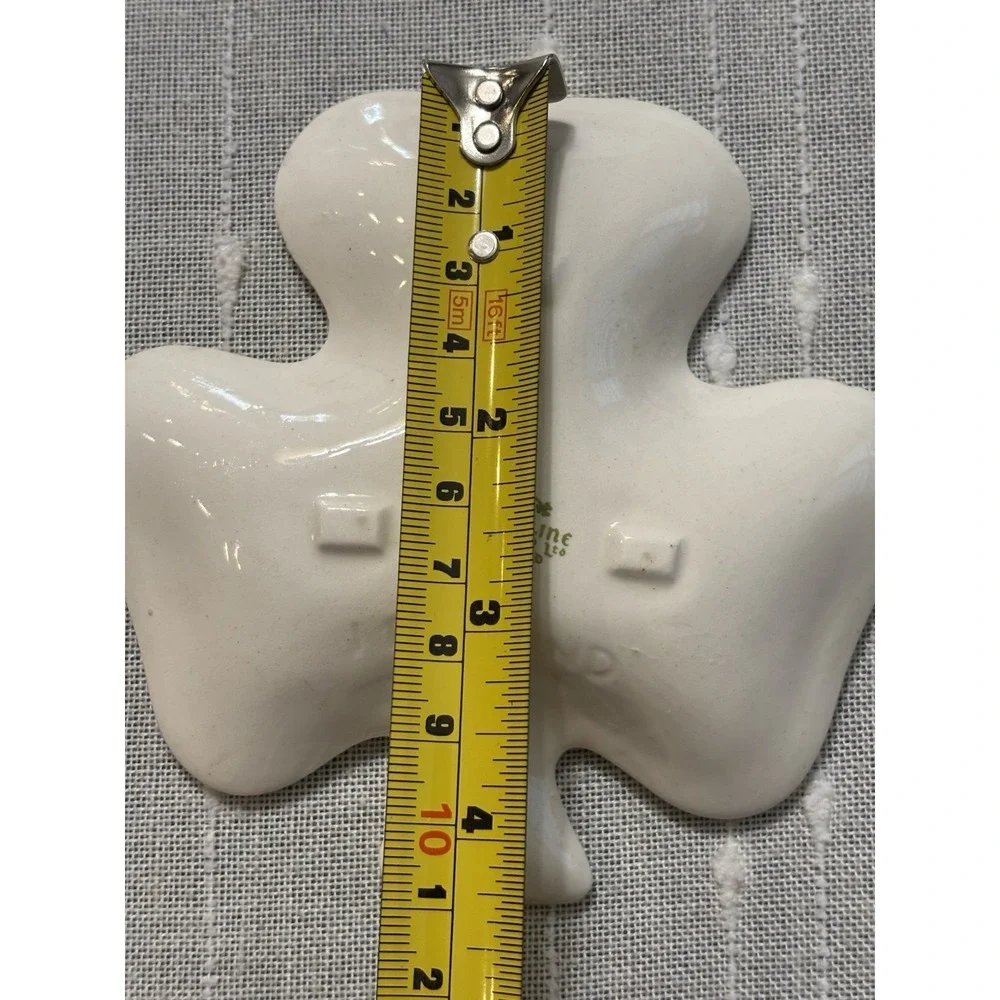 VTG Carrigaline Pottery Ireland Shamrock Clover Trinket Dish St. Patrick's 4.5